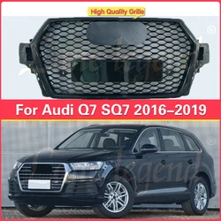 For Audi Q7 2016 2017 2018 2019 Grille Modification Decoration Honeycomb Perfect Match Front Hood Bumper Grille Racing Gril