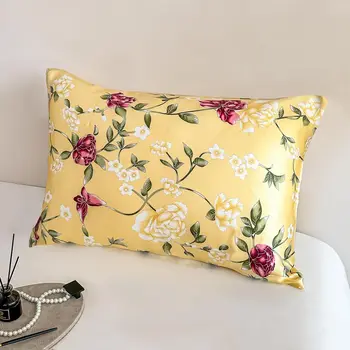 100% Both Sides Pure Natural Mulberry Silk Pillowcase with Zipper Closure Soft and…
