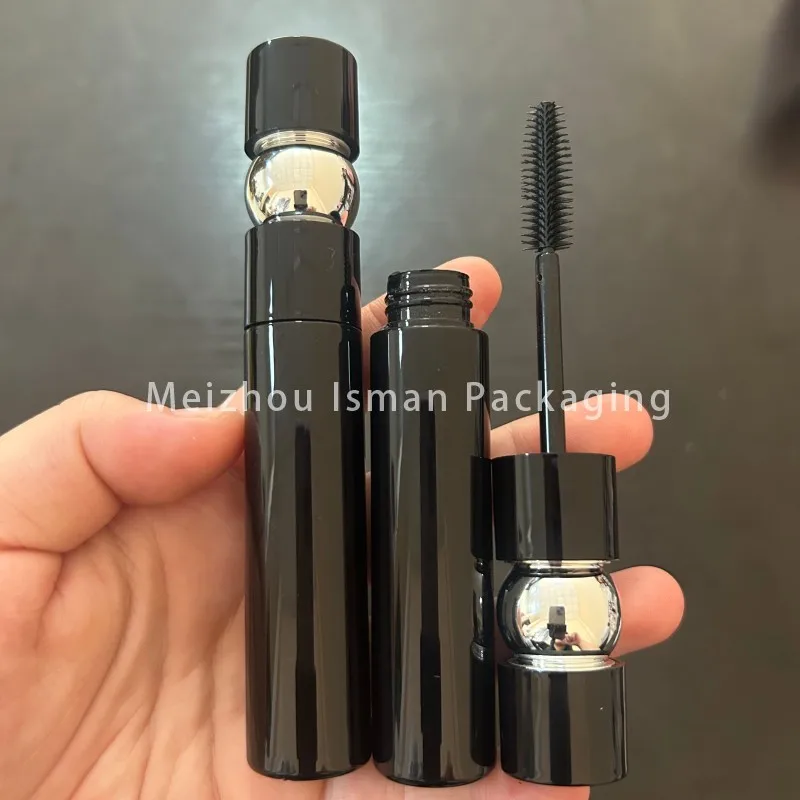 50Pcs Unique black ball wand lip gloss tubes makeup cute calabash eyelash empty mascara cosmetics packaging container tubes