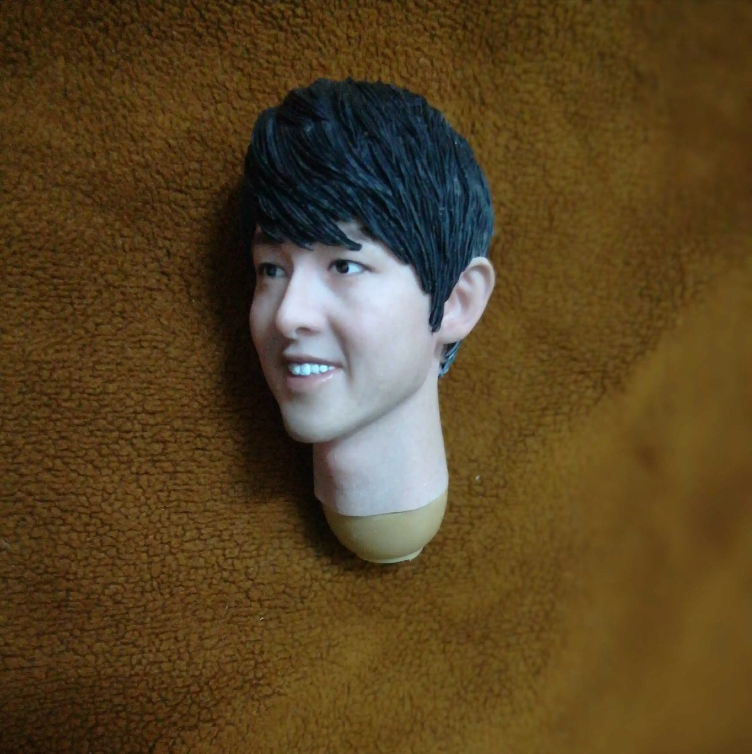 DIY 1/6th Male Soldier Asian Film Star Song Joong-ki Head Carving Sculpt Model fit 12