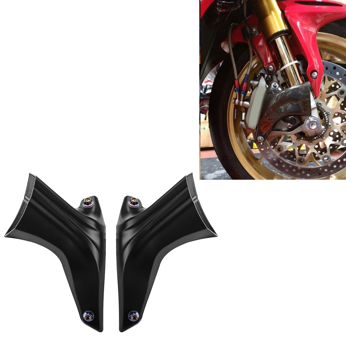 Motorcycle Brake System Air Intake Cover Fairings Cooling for Ducati Panigale V4 V4R V4S 899 959 1199 1299 Matte Black