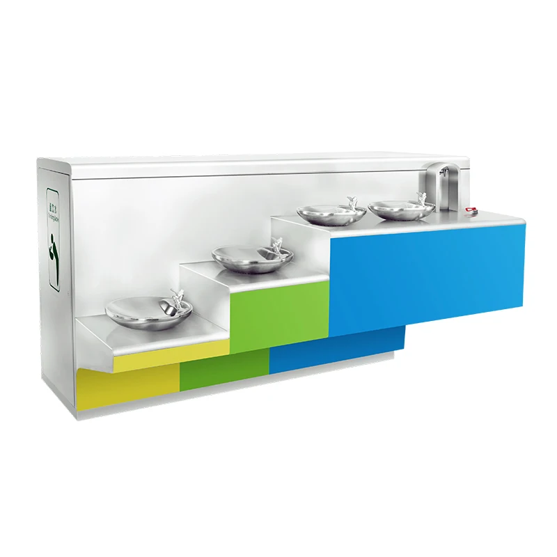 

for-One-sided 5 Outlet Drinking Water Table Park Fountain Drinking Water Table Room Temperature Outdoor Water Dispenser%