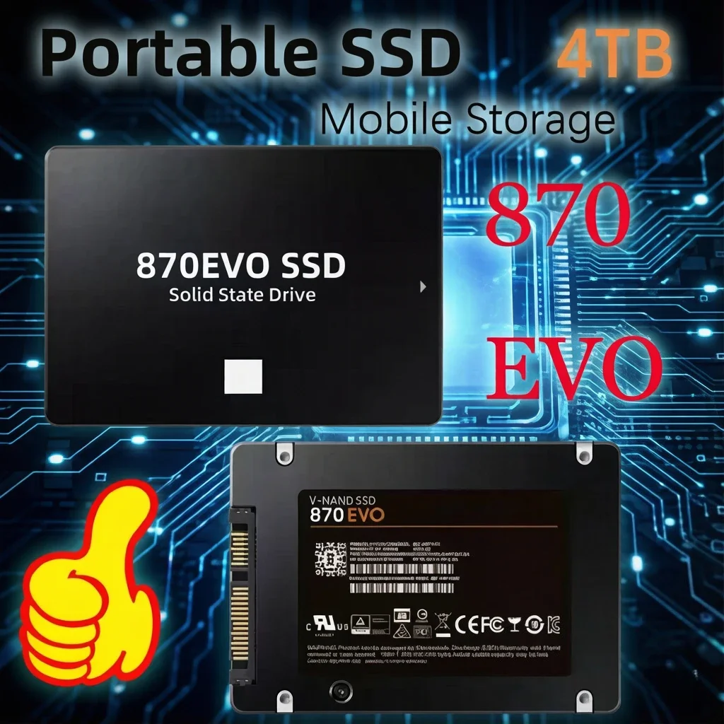 

Lenovo Solid State Disk SSD 870 EVO 1TB2TB4TB Internal HDD Hard Drive Sata3 2.5 Inch For Laptop Microcomputer Desktop