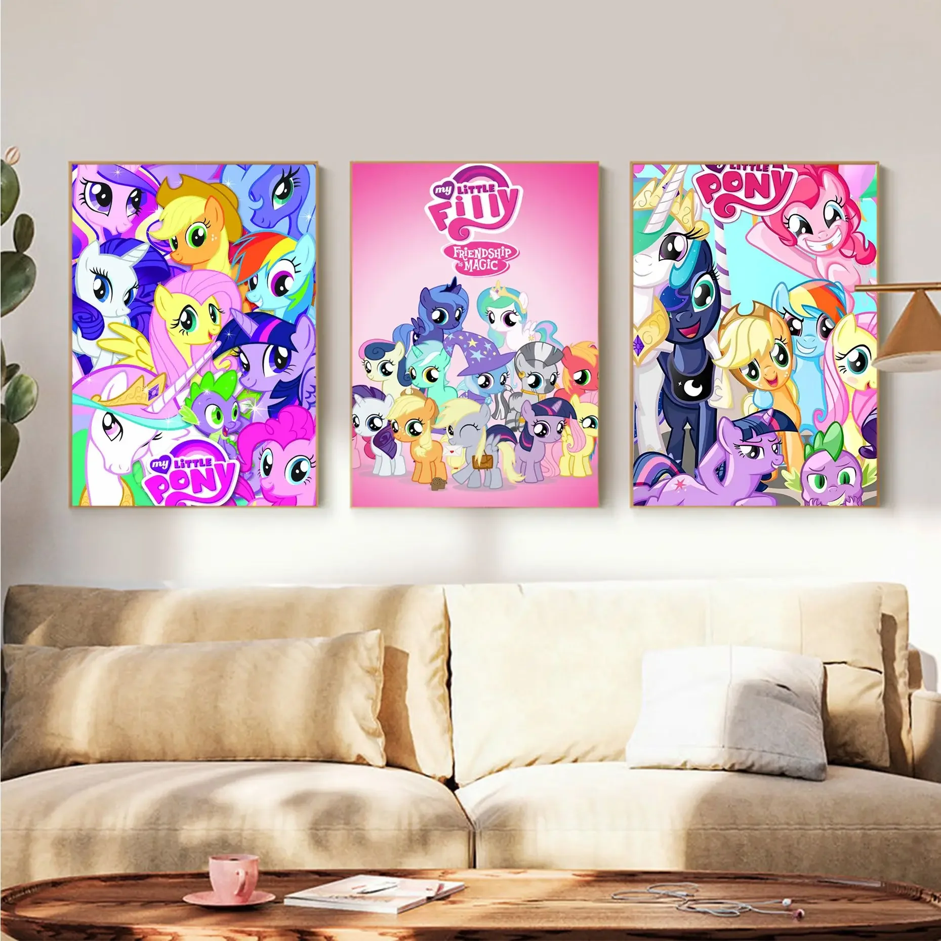 

My L-Little P-Pony Classic Vintage Posters HD Quality Wall Art Retro Posters For Home Kawaii Room Decor