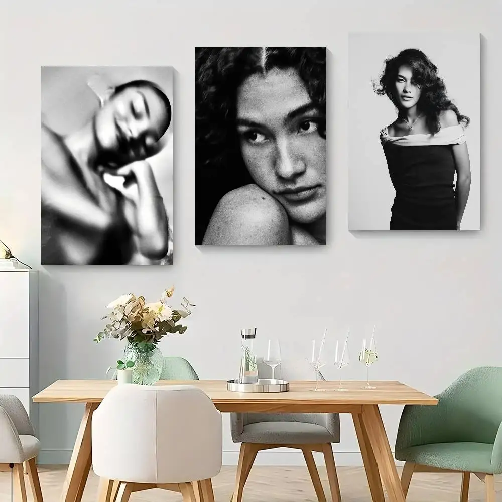 Singer Olivia Dean  Whitepaper Poster Waterproof Paper Sticker Coffee House Bar Posters Wall Stickers