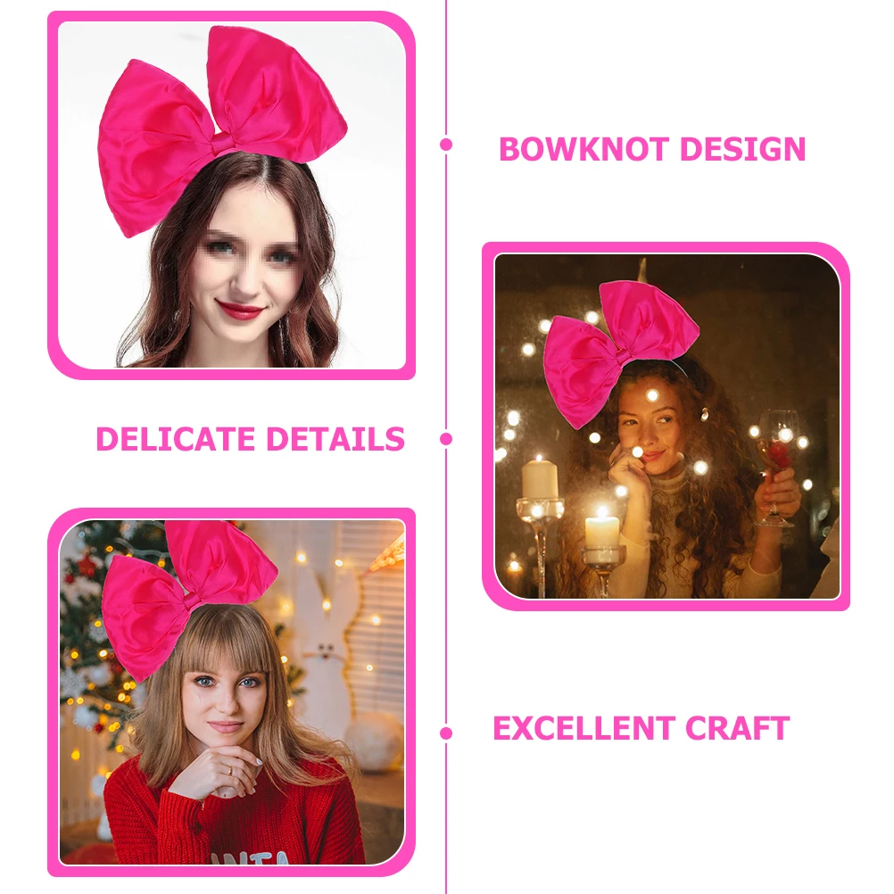 

Bowknot Hairband Holiday Accessories Woman Hair Bands Headband for Girls Bows Christmas Party New Year Carnival Birthday