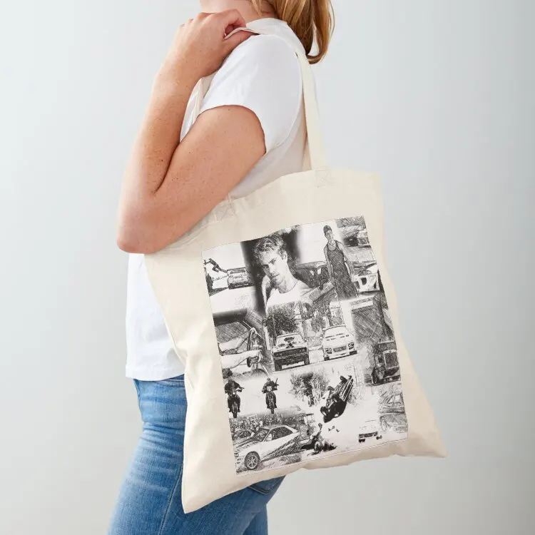 

The Fast and the Furious Collage Tote Bag eco bag folding cute tote bag personalized tote Canvas stote
