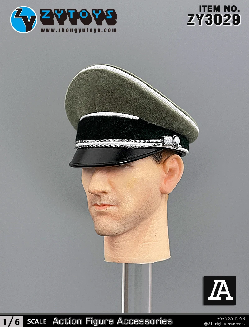 Gorra del ejército militar a escala 1/6, sombrero táctico de la Segunda Guerra Mundial de Alemania para figura de acción de 12 pulgadas, cuerpo de soldado, colección de accesorios de muñecas