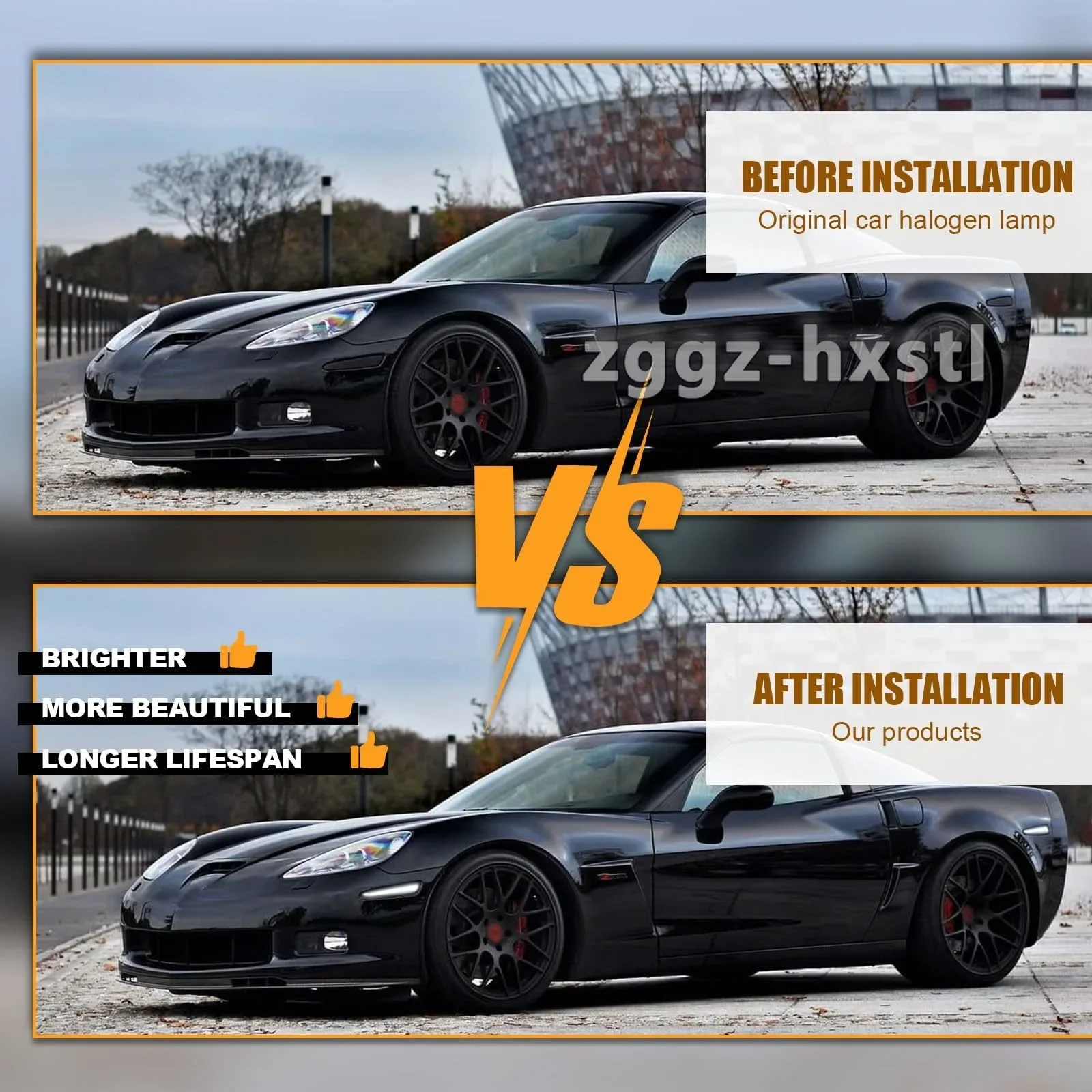 LED Side Marker Light Smoke Lens White Front Rear Turn Signal Lamp 12V For Chevrolet Chevy Corvette C6 2005-2013 Auto Accessorie