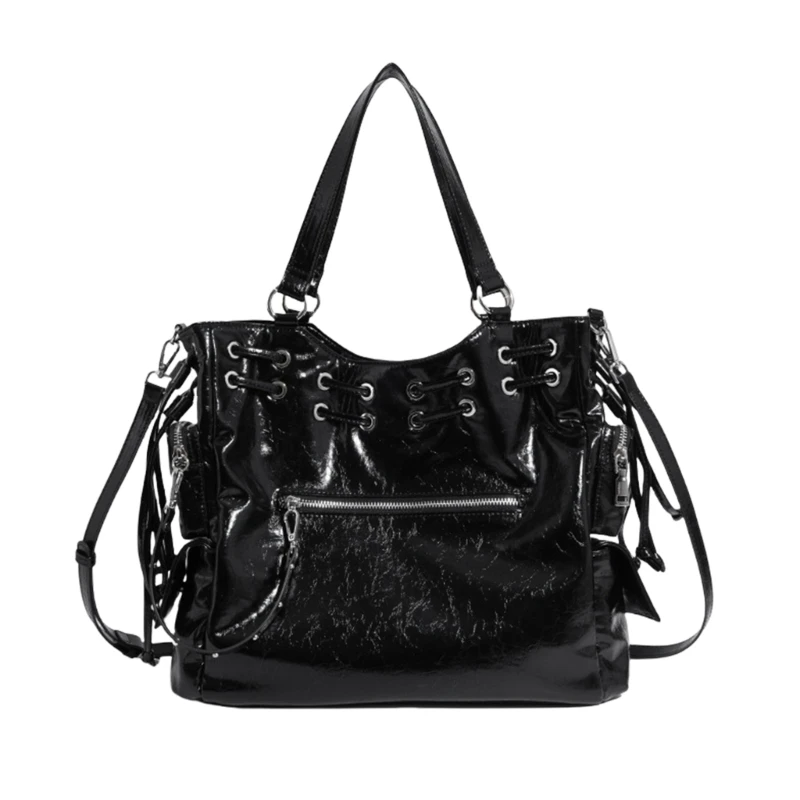 

Fashionable Leather Underarm Bag Studded Crossbody Purse Women's Shoulder Bags