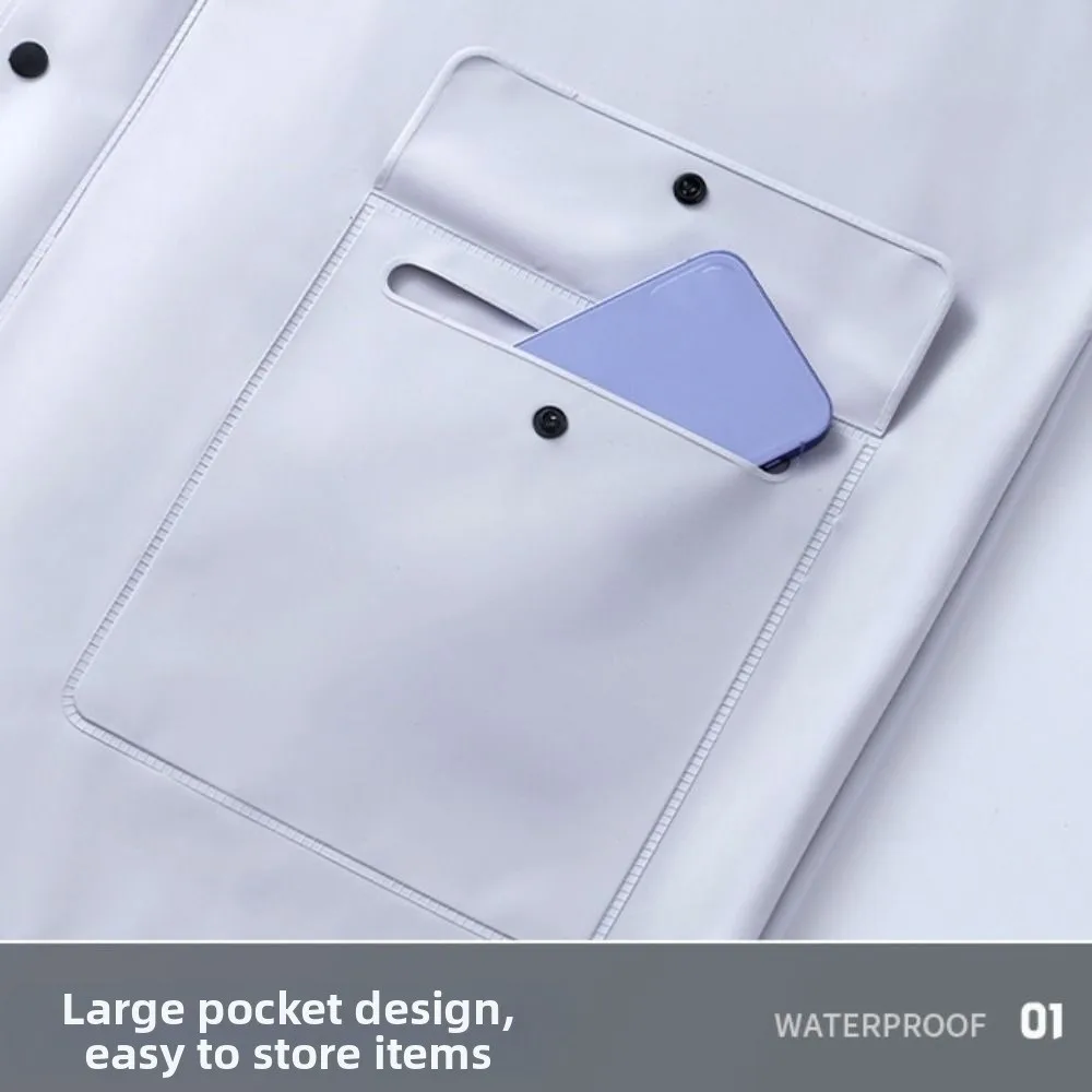 비옷 바지 세트 두꺼운 우비 바지 세트 패션 스타일리시 분리형 우비 유니섹스 스타일 방수 세트 여성용