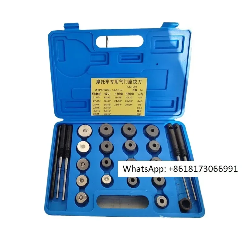 

Motorcycle valve seat ring repair hard alloy reamer motorcycle valve repair grinding tool 24PCL