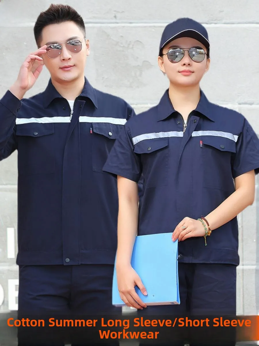 nouvelles-tenues-de-travail-en-pur-coton-a-manches-longues-pour-la-reparation-automobile-avec-bande-reflechissante-pour-la-soudure-en-coton-d'ete