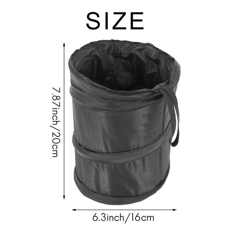 Car Trash Can, Portable Garbage Bin, Collapsible -Up Waterproof Bag, Waste Basket Bin, Rubbish Bin