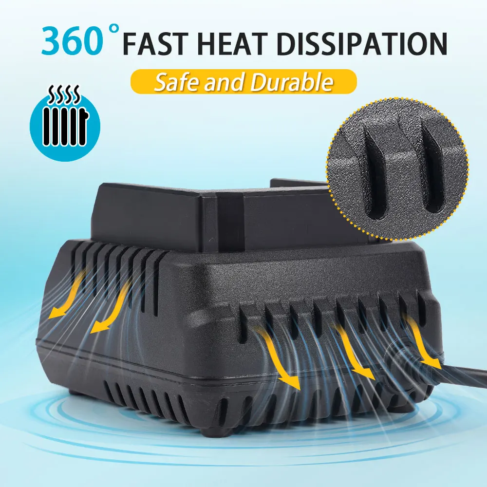 

Seat Charger 18V Battery Intelligent Overcharge Protection Seat Chargers Dissipate Heat Quickly And safer For Makita 1.5A