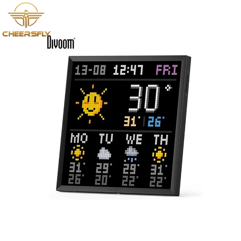 Для цифрового дисплея Divoom Pixoo 64 Pixel Art Frame с настраиваемым дизайном