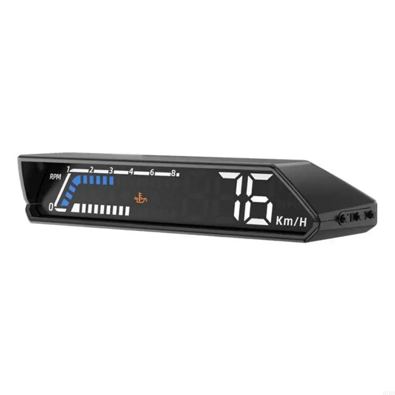 H7BD S100 HUD Head Up Display OBD Multi function Car Dashboard Monitor Compatible for Oil Transmission Temperature Monitoring