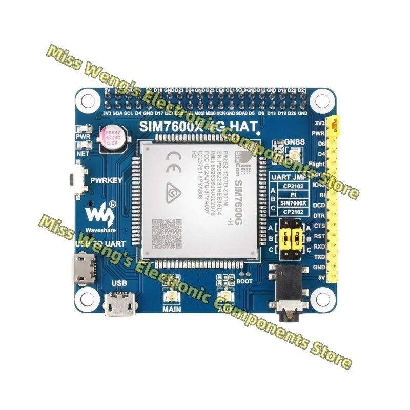 SIM7600G-H/CE 4G module expansion board GNSS module global compatible with 3G/2G SIM7600CE 4G SIM7600G-H 4G SIM7600E 3G