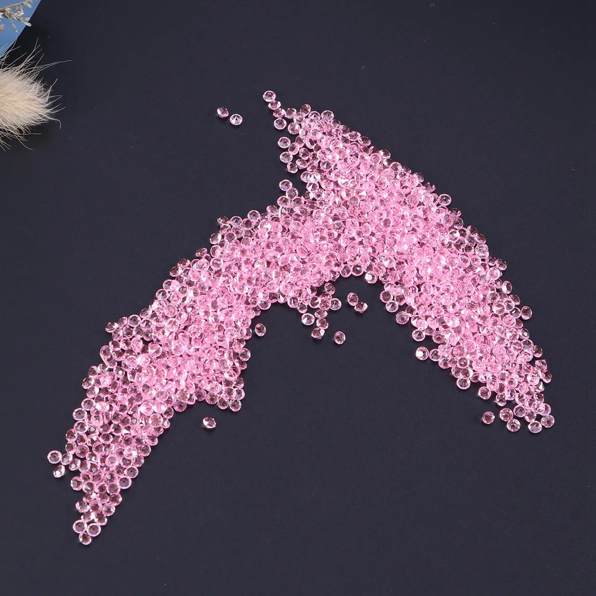 

1000 Pcs Rhinestones Acrylic Drilling Bride Decorations Gems Party Fillers Blue for Vases