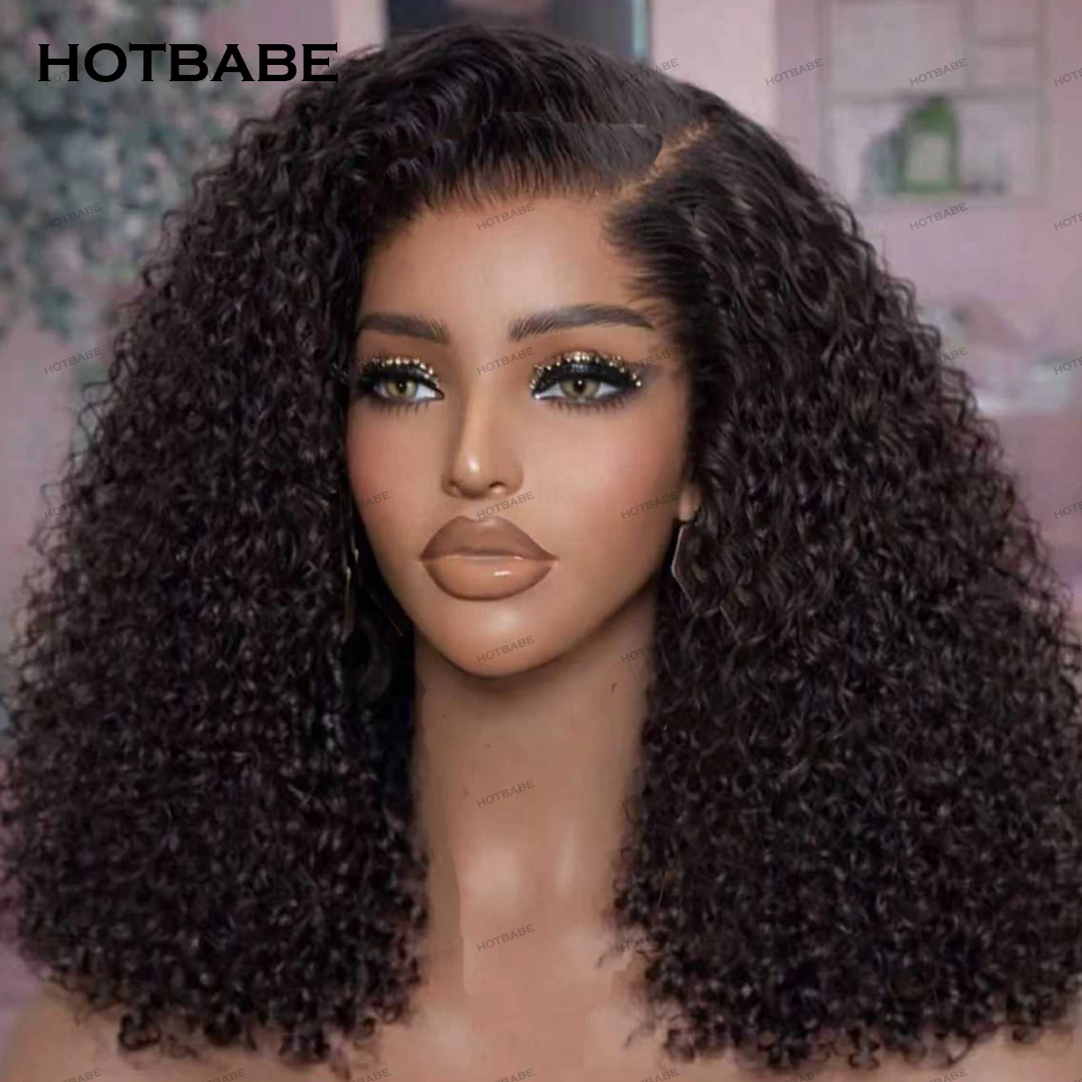 

Glueless Wigs Kinky Curly 400 High Density Wear And Go 13×6 HD Lace Frontal Wigs 5x5 HD Transparent Lace Front Human Hair Wigs