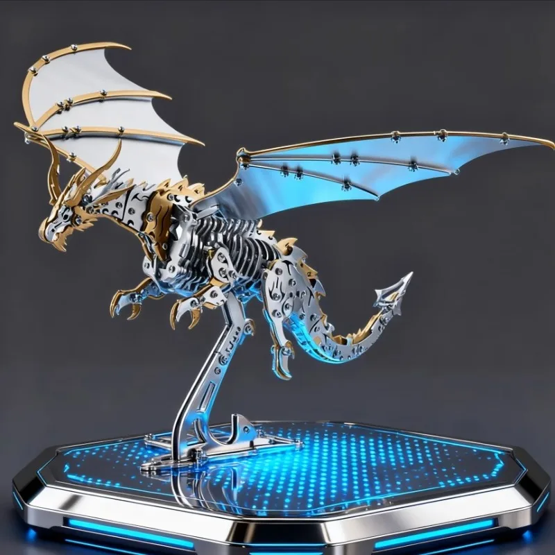Metal assembly model for boys gift mechanical ornament dragon eagle difficult puzzle assembly decompression ornament toy