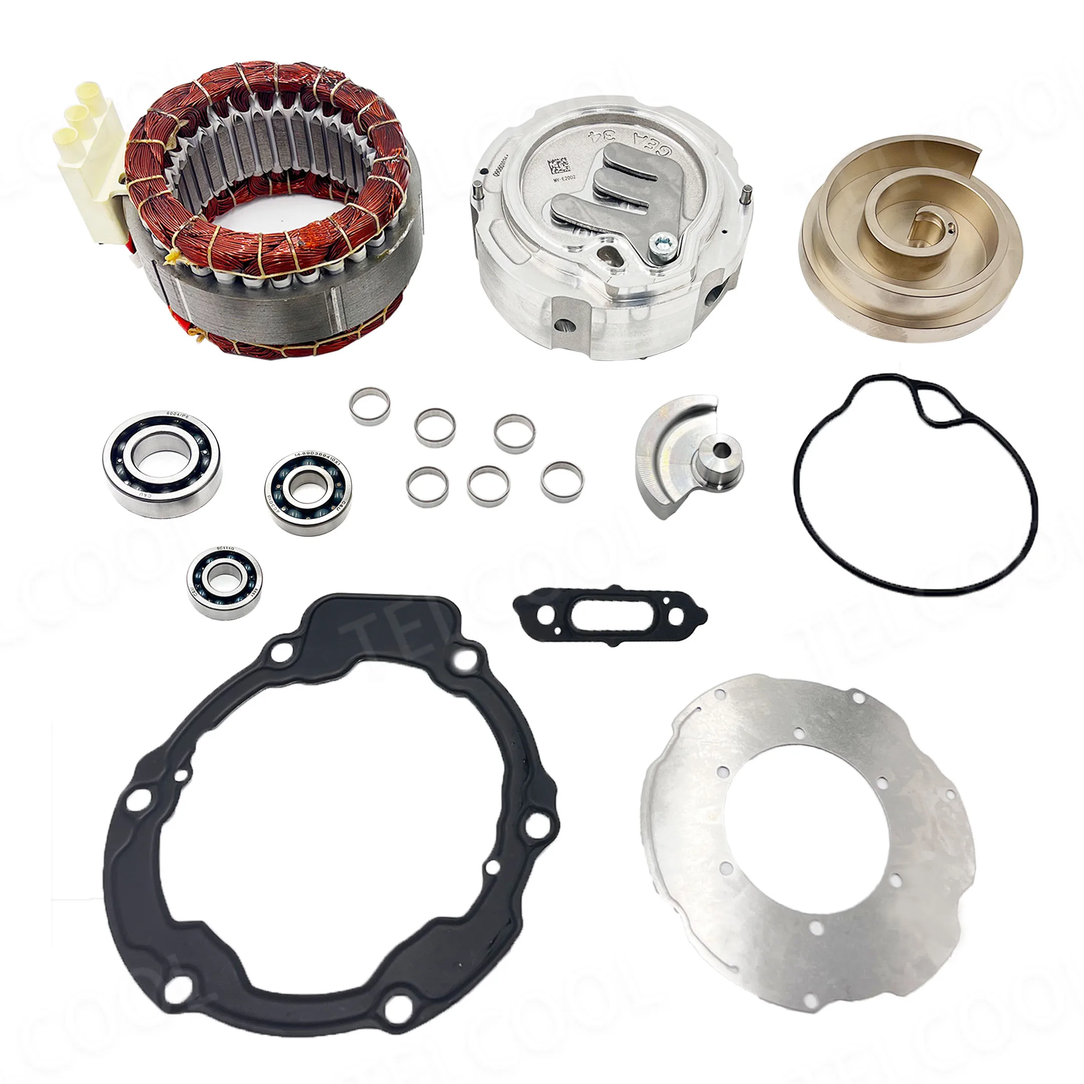 

Complete Repair Kit for New Energy Vehicle AC Compressor & Cooling Pump, Fits AION, Denso 20C, Toyota Corolla