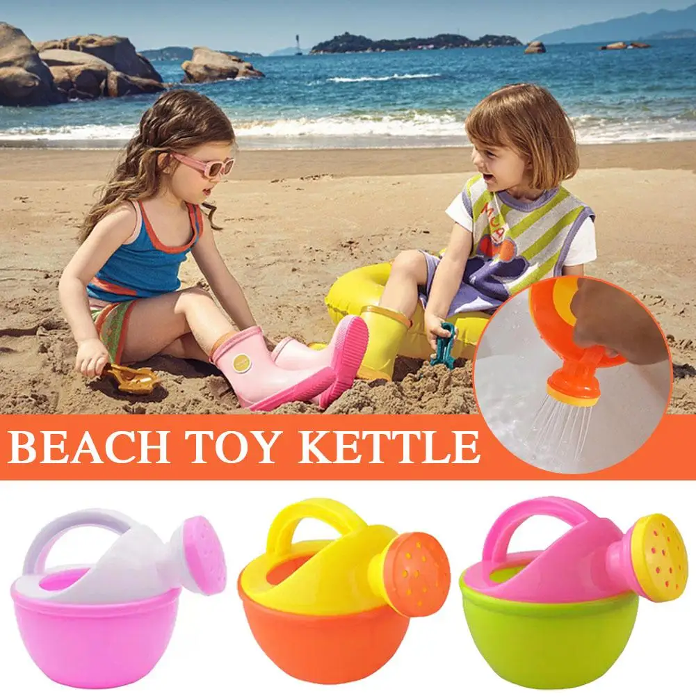 Bath Toy Colorful Plastic Watering Can Watering Pot Beach Toy Play Sand Shower Bath Toy Water Kettle Watering Cans