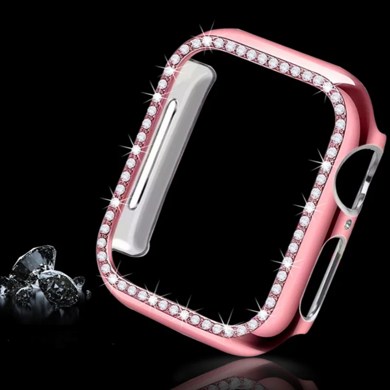 Защитный чехол с алмазным покрытием для Apple Watch Ultra 2 Case S10 46 мм 42 мм 45 мм 40 мм 41 мм 44 мм Чехол для ПК для iWatch Series 9 8 7