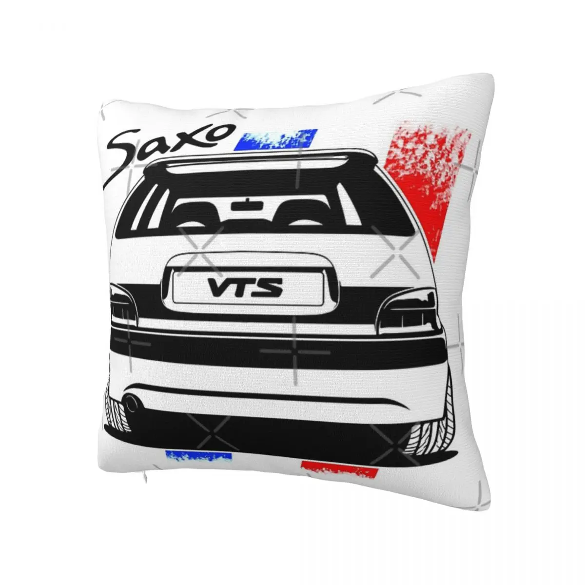 Saxo Vts France Back View Pillow Case Pillow Cover Soft Cushions Pillow Covers Pillows Decor Home