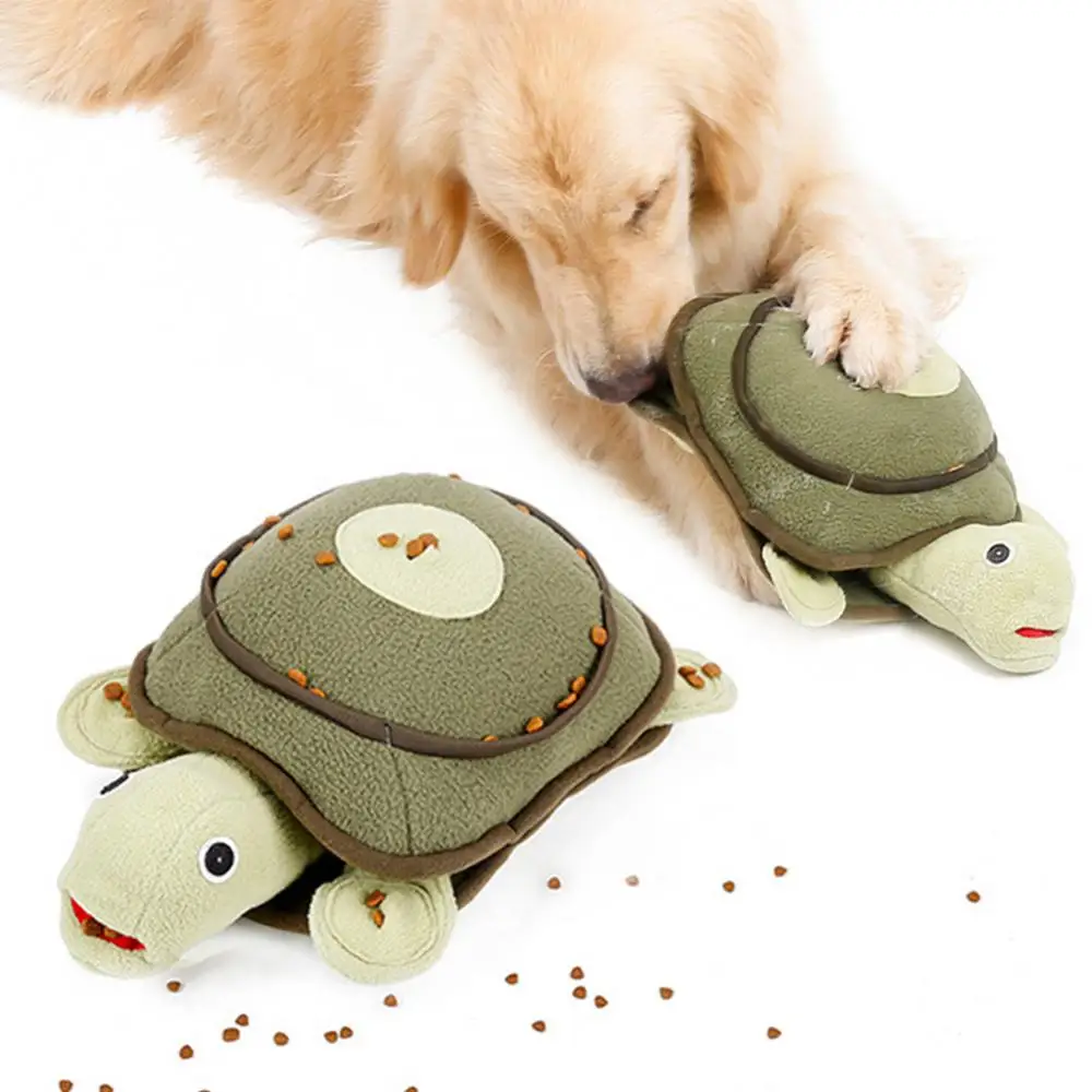 Squeaky Sniffing，Turtle Design，Snack Food Slow Feeding Training，Sniffing Toy Food Treat，Pet Dog Play Toy，Dog Supplies