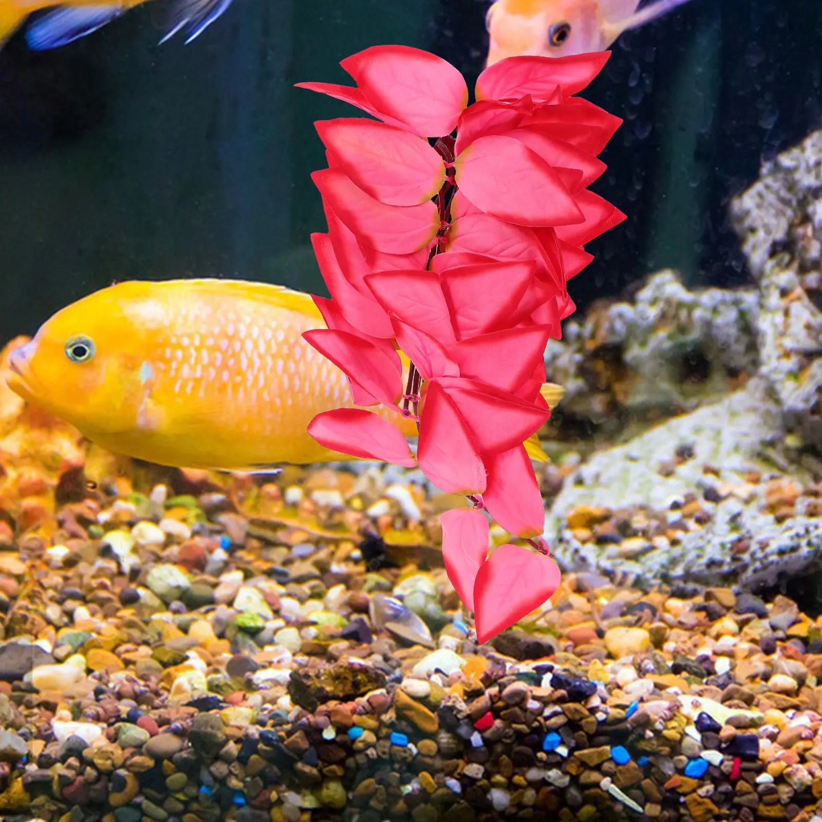 نباتات تزيينية صناعية واقعية ل - مراجعة Aquarium Plant Vine وسعره
