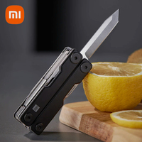 Xiaomi HUOHOU Mini Multi-function Knife Outdoor Camping Folding Knife Tools Multitools 10 in 1 Portable Scissors Screwdrivers