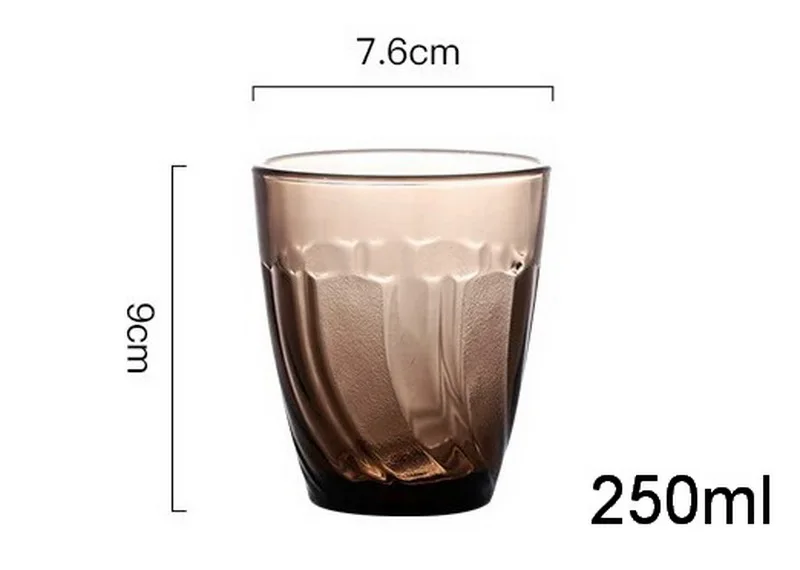 F2409 Duralex Tempered Glass Cups Imported From France Colorful Household Water Restaurant Juice Coffee Cups