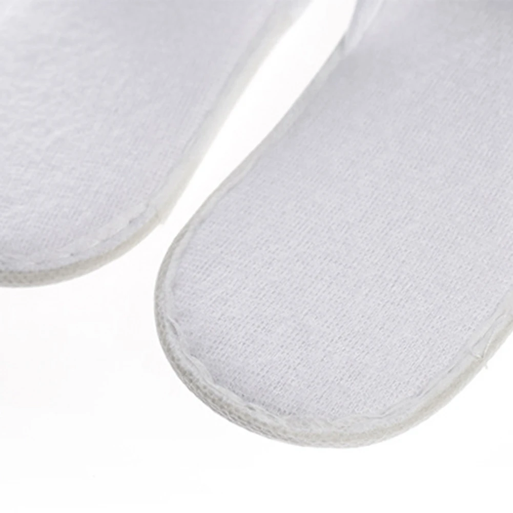 40 Pairs Closed Toe Disposable Slippers Women Men Ultra-Thin Brushed Plush Non-Slip Disposable Slippers for Hotel Home