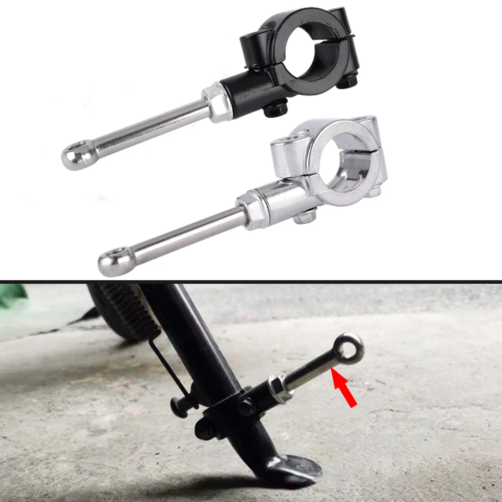 Motorcycle Side Stand Kickstand Extension Kit Motorbike Foot Pedal Support Tool For 20-23MM Kickstands Ducati Scrambler Honda