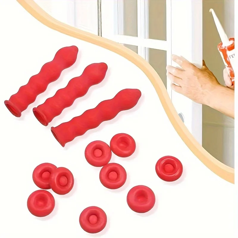 10 Pcs Reusable Caulk Cap Set, Caulk Saver Sealing Caps, Keeps Sealant From Drying Out, Fits Standard Caulk Nozzles