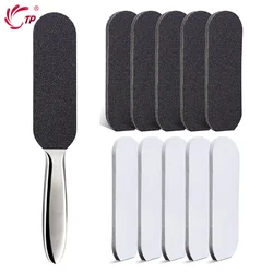 Pedicure Rasp File Callus Remover Foot Files Pedicure Pads Stainless Handle For Foot Care Tools Replaceable Sandpaper