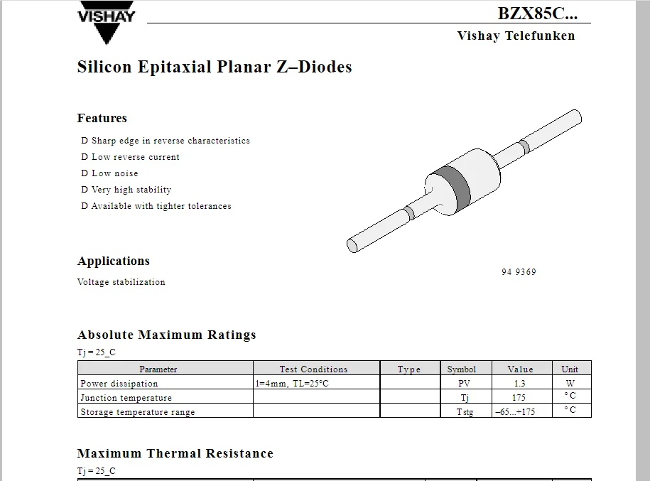50 Zener ไดโอด1/3W BZX85C6V2 BZX85C6V8 BZX85C7.5V BZX85C8.2V BZX85C9.1V BZX85C10V BZX85C11V BZX85C12V In-Line แก้วแพคเกจ DO