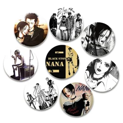 58mm Nana Enamel Pin Anime Figure Icon Button Brooches Cartoon Cosplay Badge Backpack Clothes Lapel Pins Jewelry Accessories