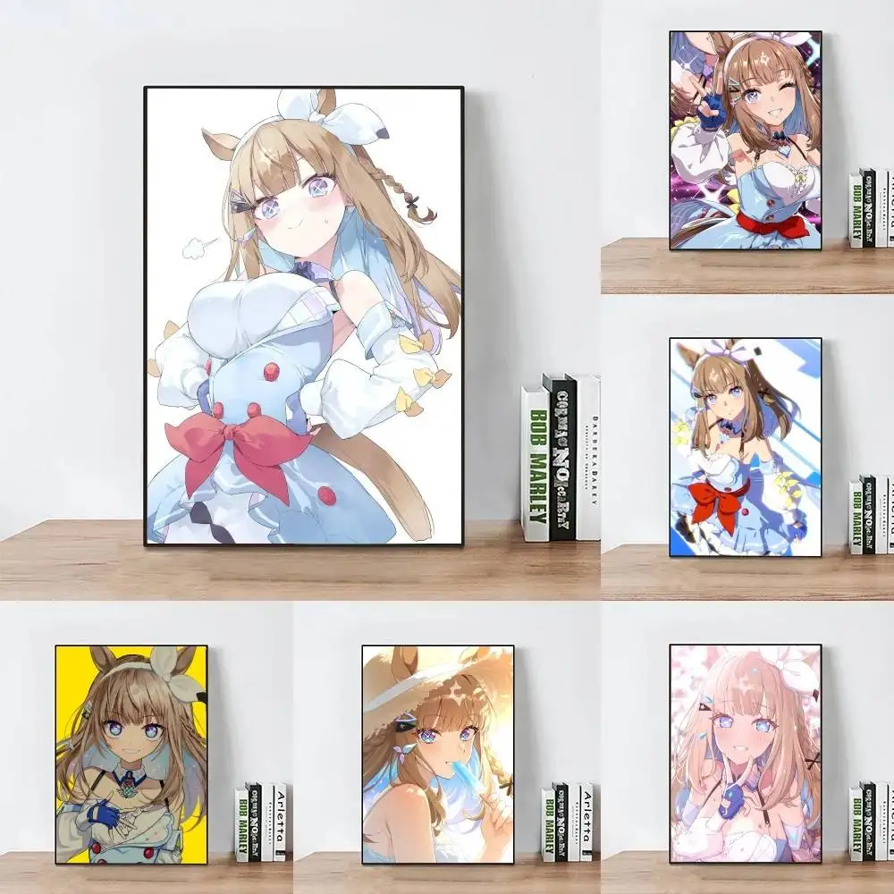 Almond Eye Anime Uma Musume Posters Living Room Bar Cafe Quality Canvas Vintage Style Comics Painting Art Home Wall Decor Pictu
