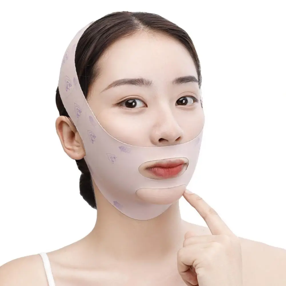 Anti Bandage Face Slimming Strap, Reduzir o Chin Duplo, Levante V Face Adesivos, Cinto Oval, L9Q7