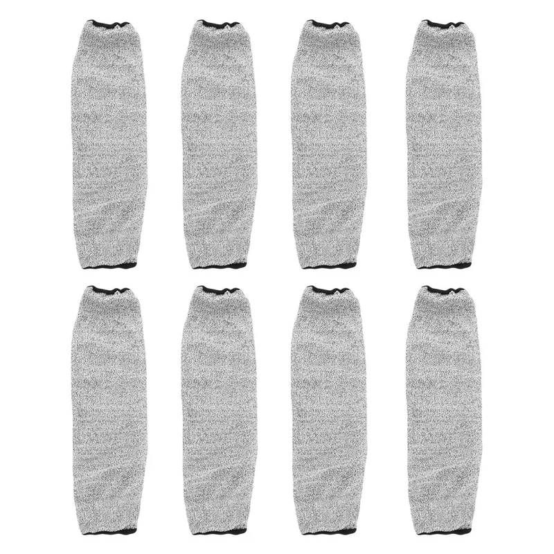 【Superdeals】4 pares de mangas resistentes a cortes e queimaduras, mangas de proteção para braço, protetores de antebraço para pele fina e hematomas 45 cm
