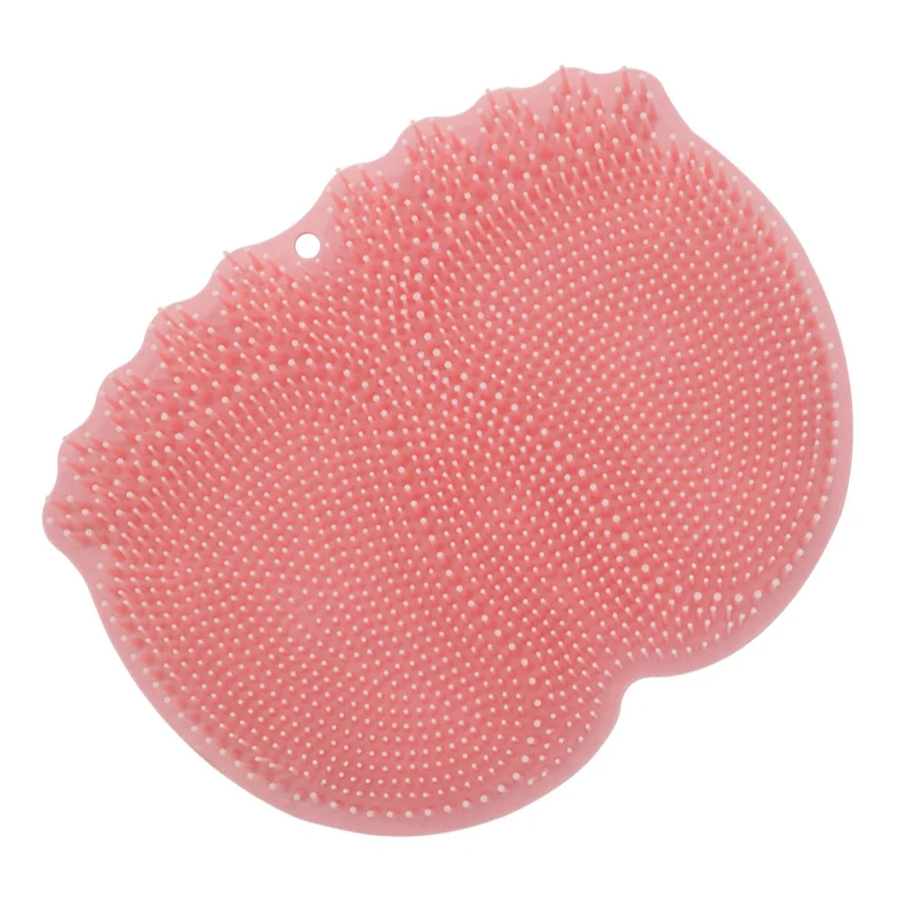 

1pc Portable Shower Massager Mat Non-Slip Foot Cleaning Pad Bathroom Foot Massage Tool Tpe Rubbing Mat For Home Use