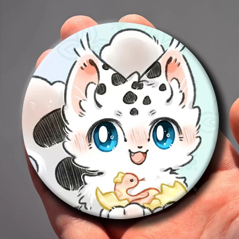 Cute Anime Fabulous Beasts Brooches Fashion Jewelry Accessories Cartoon Animals Tianlu Lapel Pins Clothes Bag Decor Badges Gifts