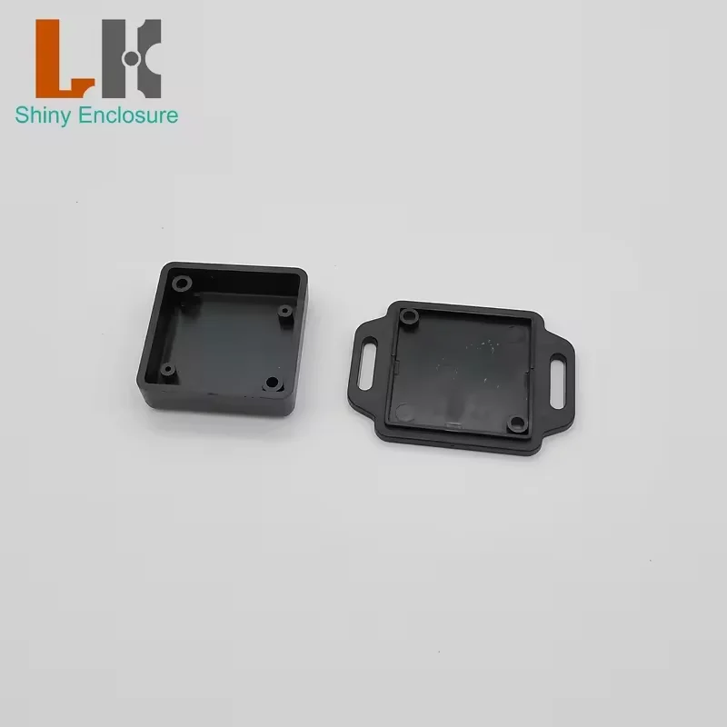 41x41x15mm ABS Plastic Electronic Enclosure Black Beige Instrument Case Wall Mount DIY Project Box Electrical Junction Box
