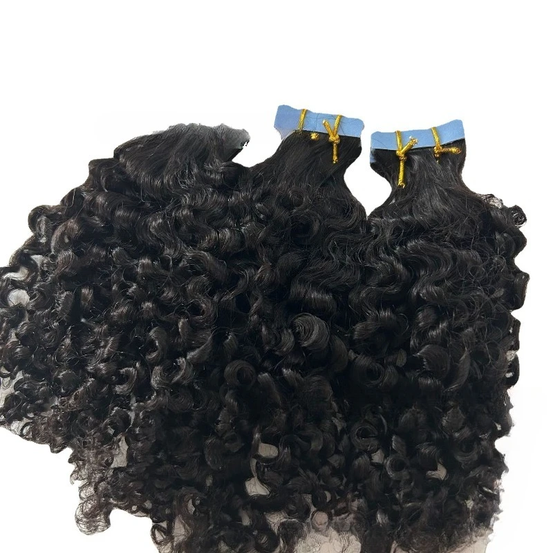 Machine insertion belt PU connection film needle connection belt gram weight length color real hair