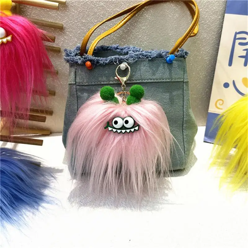 Eye-catching Fried Doll Mascot Cool Cartoon Mascot Keychain Popular Accessories Best Selling Funny Plush Dolls Fried Hair Unique