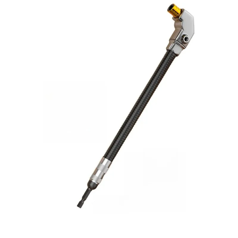 New multi-functional turning self-locking electric drill, electric screwdriver, right-angle universal rod