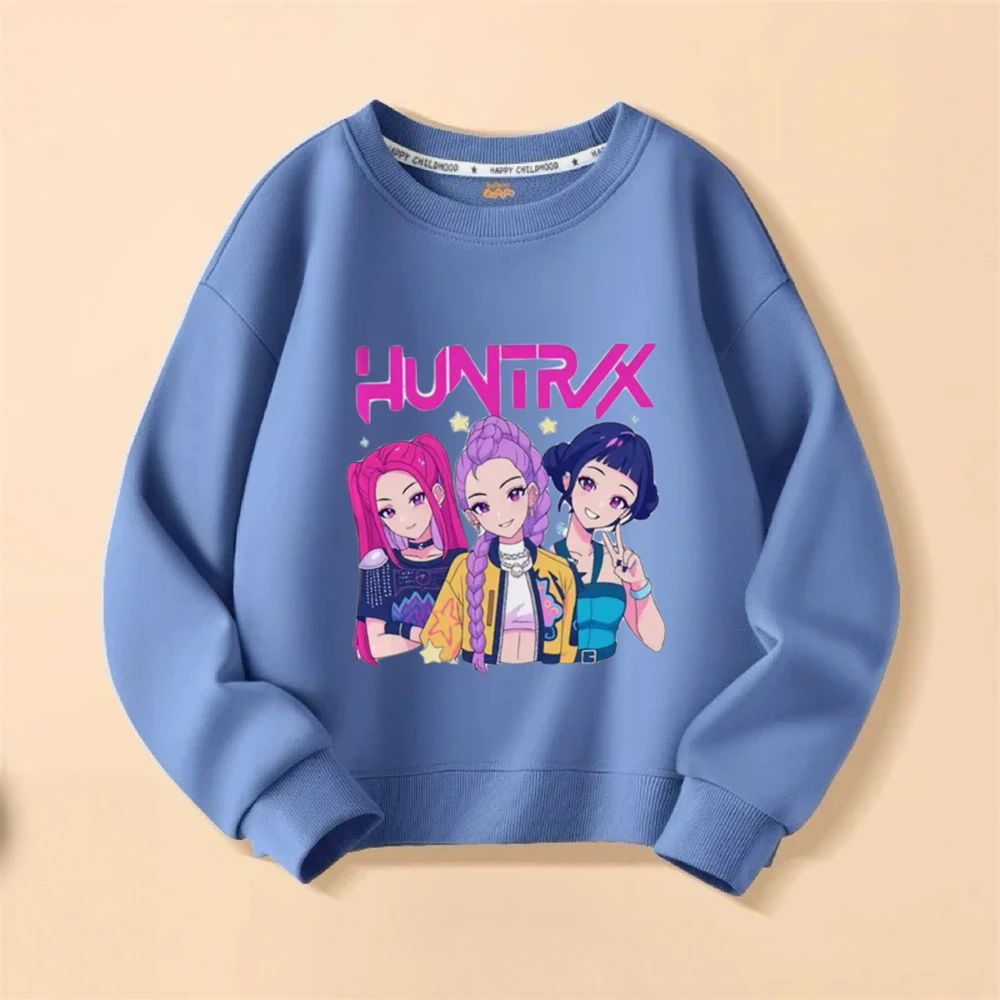 

K-pop Demon Hunters Sweatshirts Girls Group Clothing Popular Wear Long-sleeved Pullovers Toddler New Style Hoodie Eight Colors