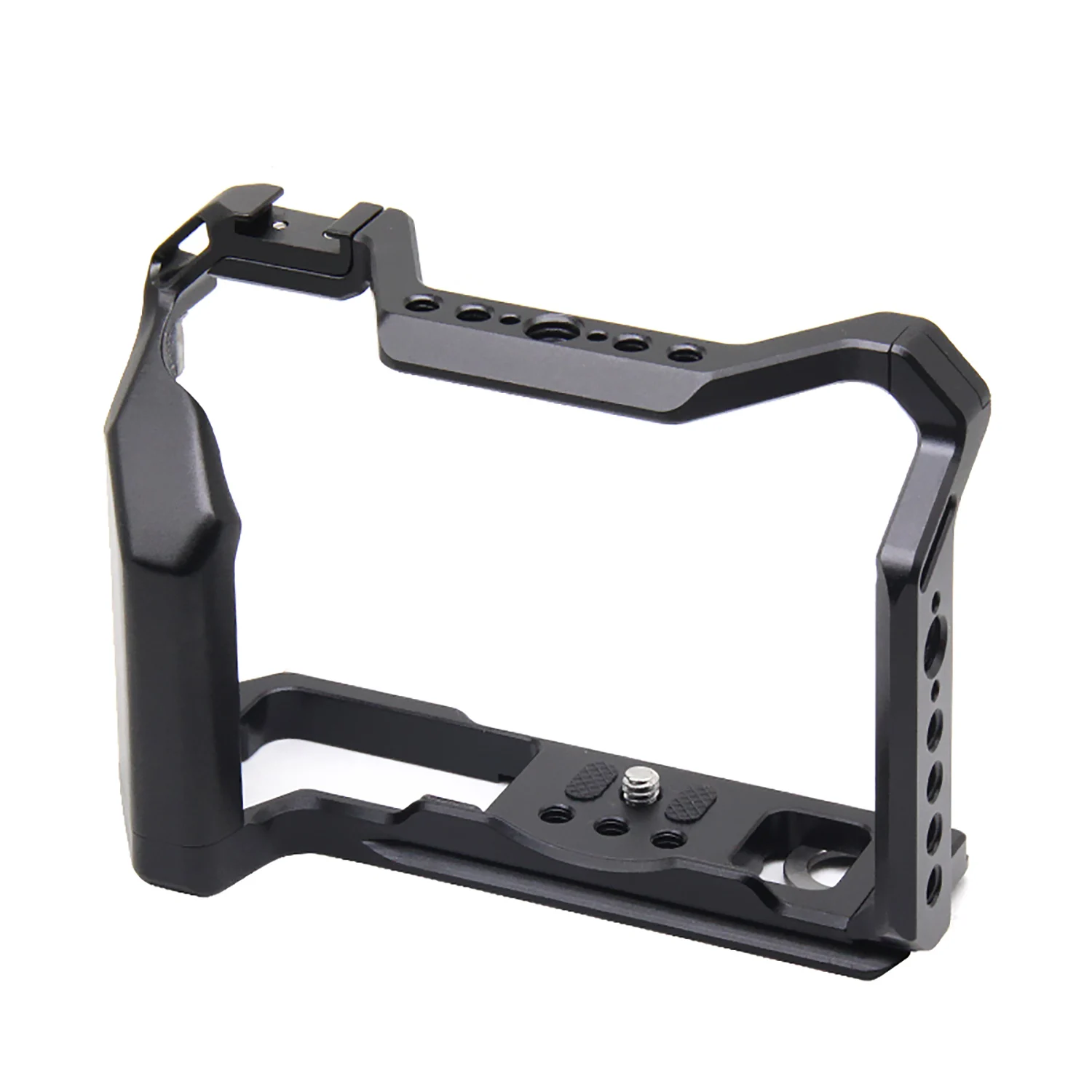 Camera Cage for Fuji XT5 with Cold Shoe Mount for Arca Swiss Tripod Head Quick Release L Plate Bracket Holder Hand Grip